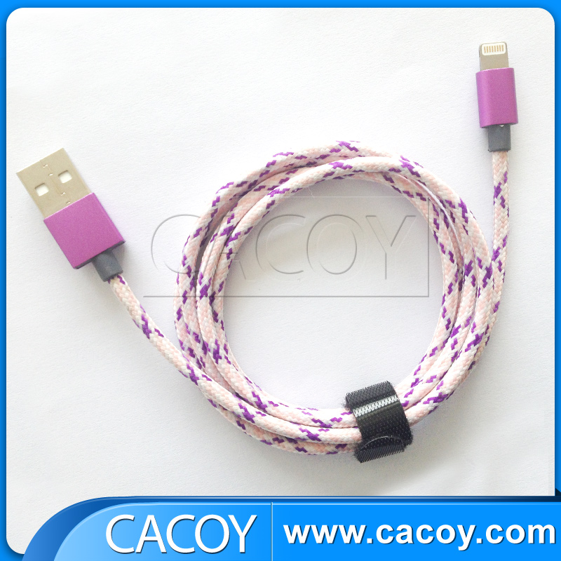 cotton braided aluminum shell cable